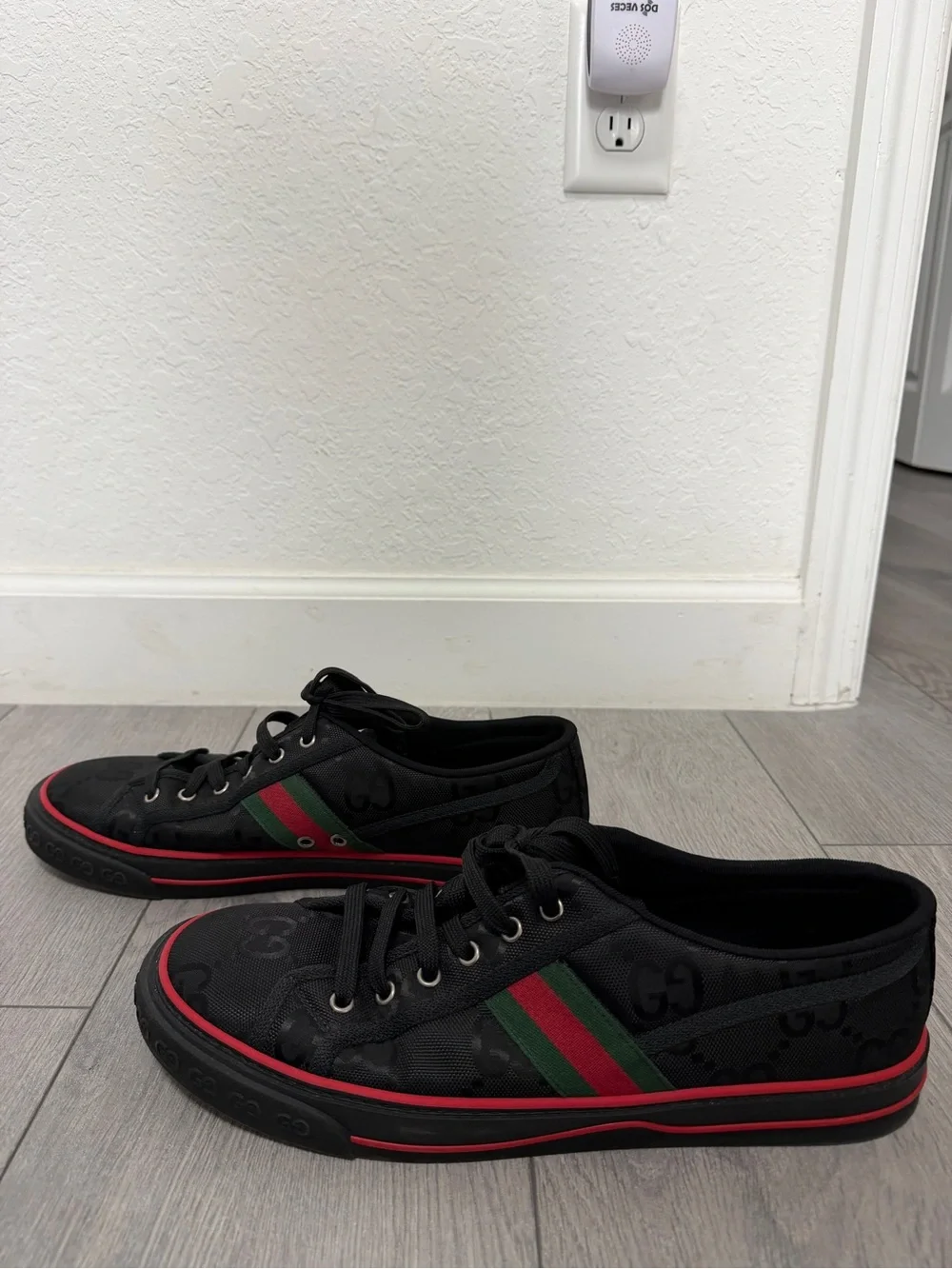 GUCCI Tennis 1977 'black Mini GG' MEN SIZE 12